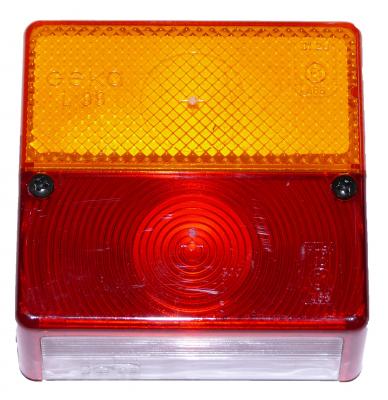 Lichtscheibe Geka gelb/rot Typ L 96, 100x96x52 passend zu 4318450