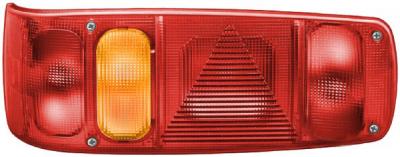 Schlussleuchte Hella links Caraluna I Nebelschlusslicht und rechteckigem Rückstrahler VerglNr: 2VA.007.502.117, 2VA007502-117