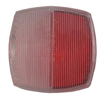 Aspöck Squarepoint, URL Lichtscheibe rot/klar, 57x57x37, VerglNr: 014000361