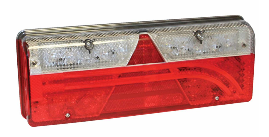 Aspöck Heckleuchte Europoint III links, 7-pol. ASS2, Dreieck, 24V 400x153x88, Lochabstand 152mm, NSL, RFL VerglNr: 25-7000-701