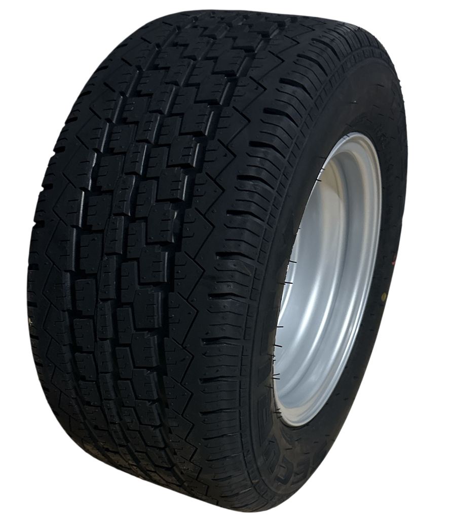 Komplett-Rad, Reifen 195/55R10, 98 N, Felge6.00-10, Security TR 603, Radanschluss: 5/67/112 ET -4, Felge Mefro, Metallventil, VerglNr: 609397