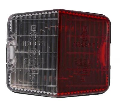 Umrissleuchte Jokon 12 Volt, SPL 115-s rot/weiss 71x61x37, mit Gummitülle VerglNr: 12.003.200