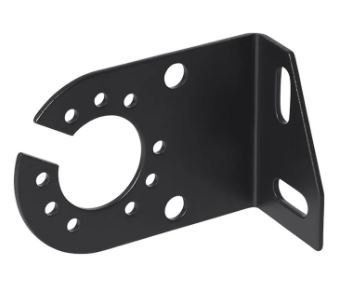 Steckdosenhalter Metall, gewinkelt 8 x 5 cm