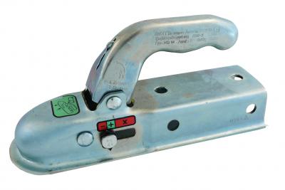 KNOTT Kugelkupplung KQ 14-B 1400/100 kg, Zugrohr vk. 60 mm Bohrung: vertikal Ø 12.5, horizontal Ø 12.5