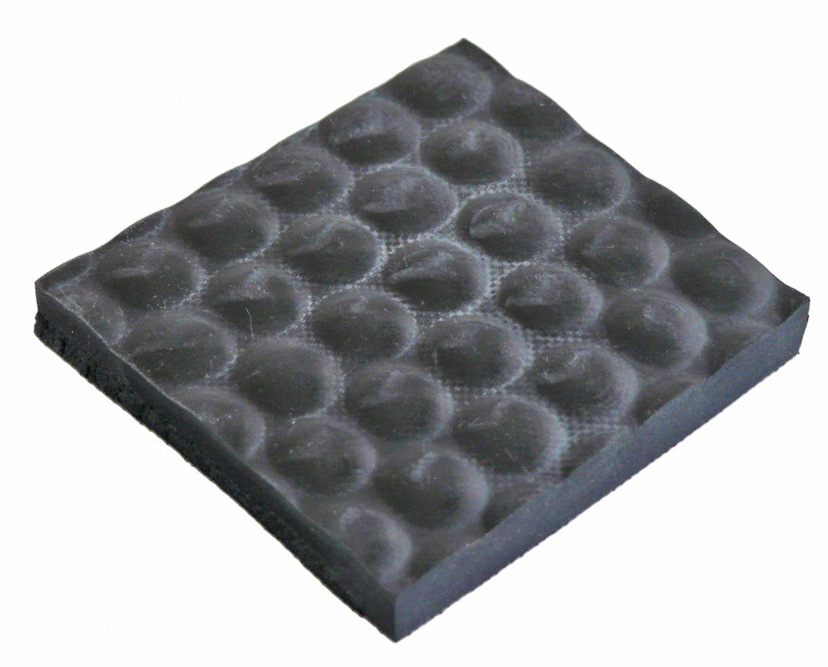 Gummimatte 8 mm, ohne Einlage, Zuschnitt 1350 x 3000 mm, Optik Hammerschlagmatte 8 mm massiv, glatte Unterseite