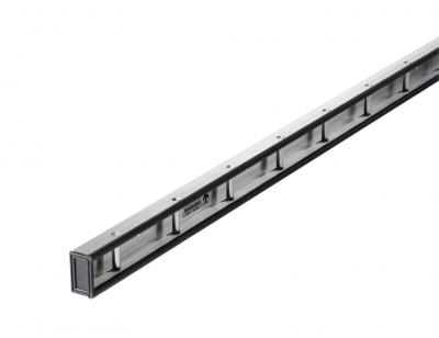 Stäbchen-Zurrschiene mit PVC- Schutzeinfassung, 3000 mm lang Breite: 43 mm, Höhe: 24 mm, VerglNr: 013010020