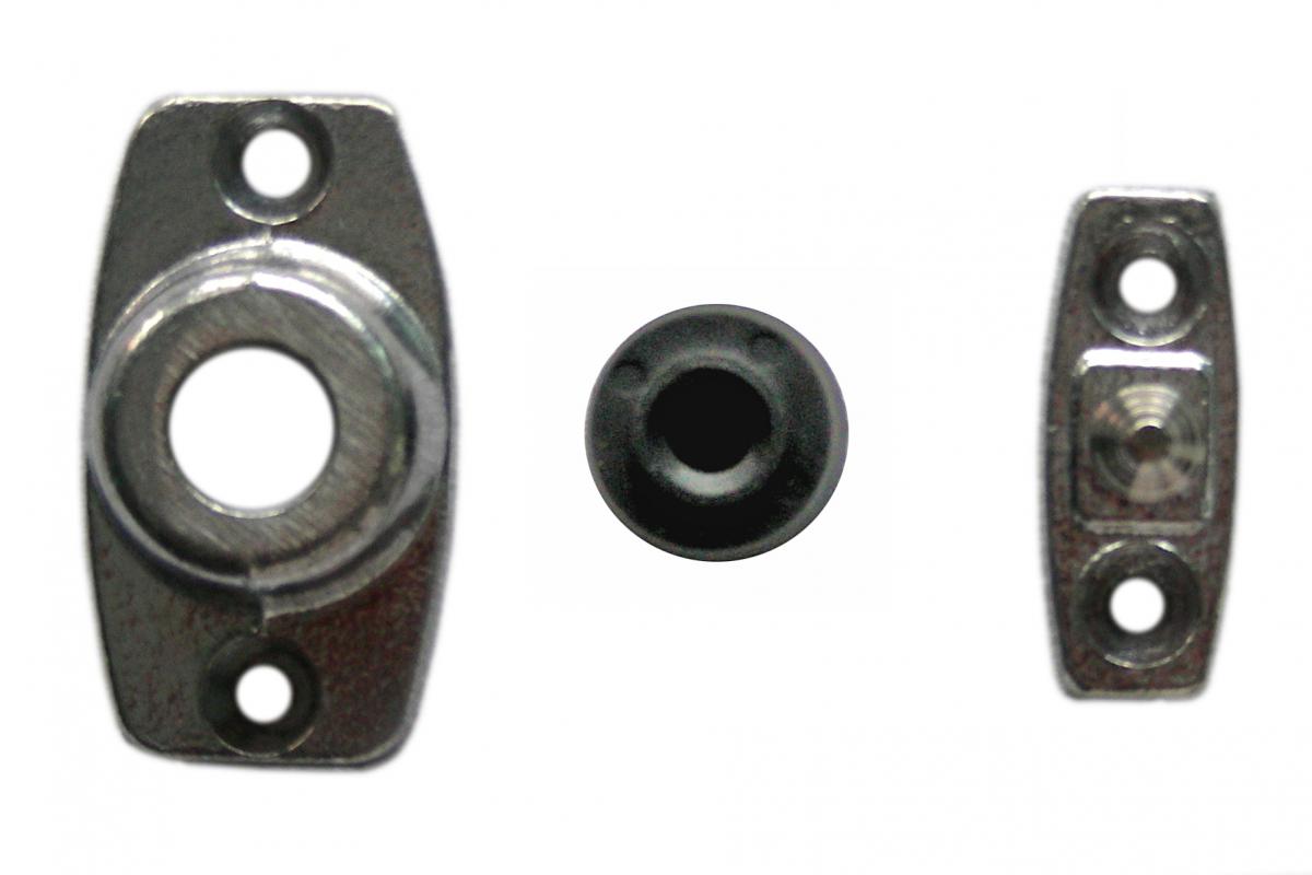 Türfeststeller kpl., verzinkt 3-teilig, Zapfenhöhe: 11 mm