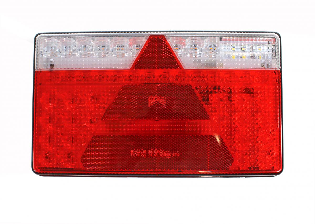 Aspöck MultiLed II Mehrfunktionsleuchte rechts flach, 0.5m Kabel mit 8 pol. Bajonettanschluss VerglNr: 35-0202-027