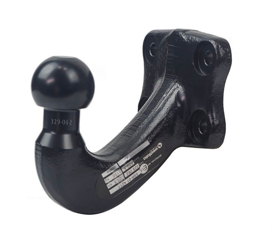 Kupplungskugel mit Anschraubplatte, Lochbild 83 x 56 mm VerglNr: 329062