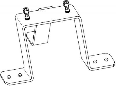 Ersatzradhalter mit Stichmaß 100  (4-Loch) 