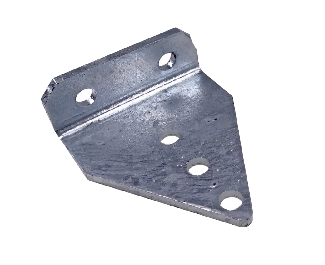 Stossdämpferhalter verzinkt, passend für Humbaur HA/HK, 100 x 40 x 125 mm, Materialstärke 6 mm