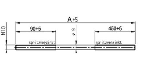 ALKO Zugstange 2000 mm lang