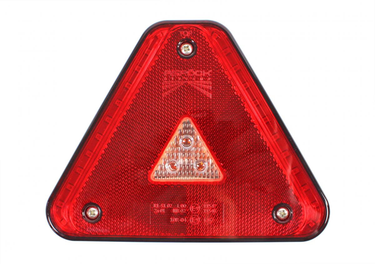 Aspöck Agripoint, LED Hybrid 5-pol. Bajonett Dreieck Mehrfunktionsleuchte ohne Kennzeichenleuchte, links+rechts, 180x140x56