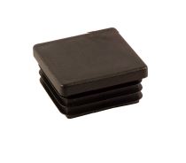 Kunststoffstopfen für Vierkantrohr, Aussenmass 40 x 40 mm, Wandstärke 1.5-2 mm, Farbe schwarz VerglNr: 420892.007, 003000155