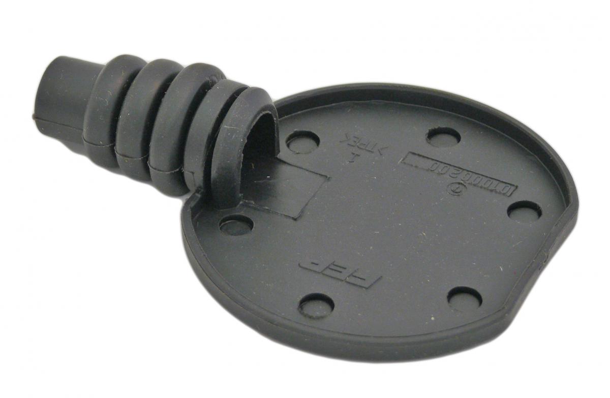 Gummiunterlage mit seitlichem Abgang für 12 V Steckdose,oval 