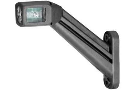 Hella Umrissleuchte LED 12/24V mit SML, links, GGVS 177x160x35, rot/weiss/orange, Kabel 0.15m mit Flachsteckanschl. 6.3mm VerglNr: 2XS011744-171