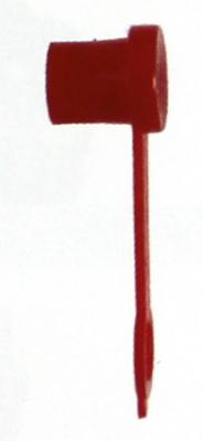 Schutzkappe mit Haltelasche rot, für Kegel-Schmiernippel 