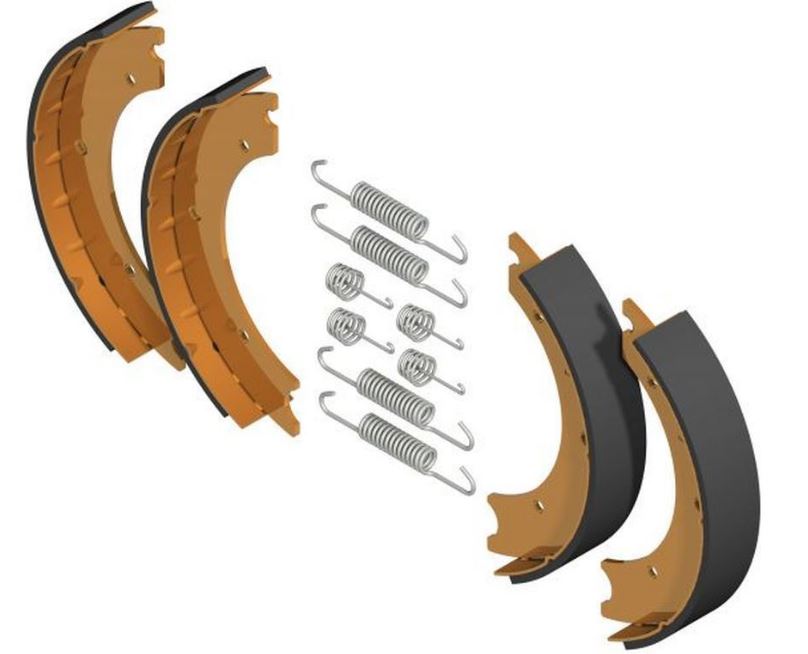 Bremsbackensatz KNOTT 250x40, RB: 25-2026 BPW S2504-5 ohne Rückmatik, VerglNr: 406164.001, 4SBA839-4-2K