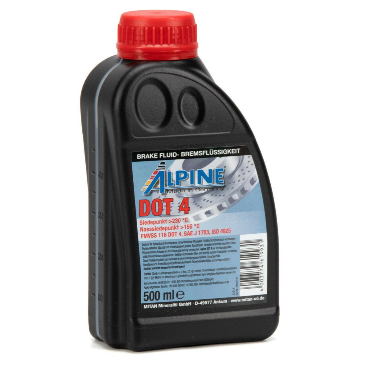 Bremsflüssigkeit DOT 4 500 ml 