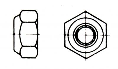 Sechskantmuttern DIN 985 vz M 12
