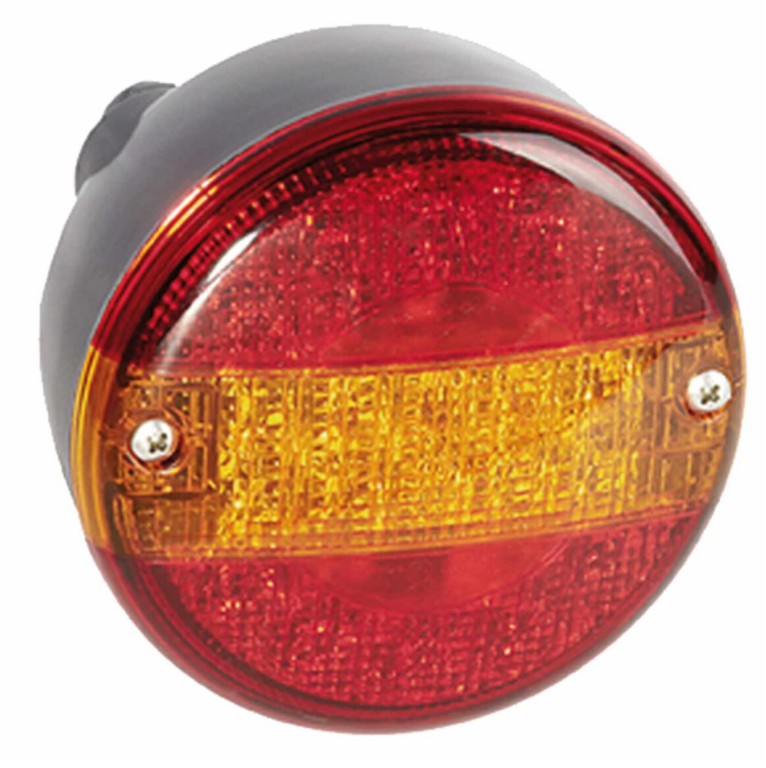 Aspöck Dreikammerleuchte, LED rund, PG11-Anschluss,24V Ø 140mm Tiefe: 80mm