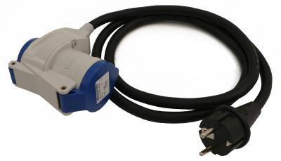 CEE-Adapterkabel 1500 mm Schukostecker/CEE-Winkeldose 