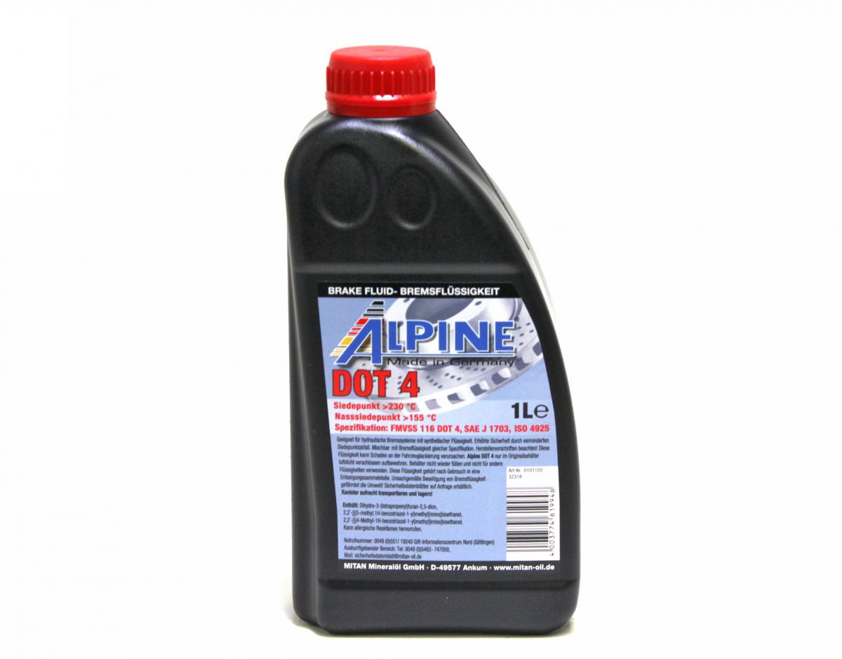 Bremsflüssigkeit DOT 4 1 ltr. 