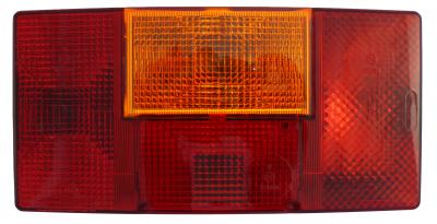 Hella Schlussleuchte BBSN 12/24V, links 210x108x66, mit Gummitülle + NSL VerglNr: 2SD006040-031, 2SD.006.040.031, 014000630