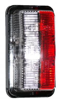 Lichtscheibe Jokon 12 V E/SPL 39 rot/weiss 75x40x28 VerglNr: 19.1001.001