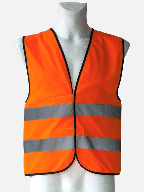 Warnweste mit je 2 Reflexstr. orange