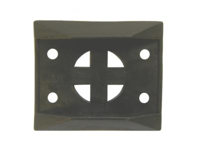 Unterlage, schwarz für Hakenteil + Gegenhalter VerglNr: 008000405