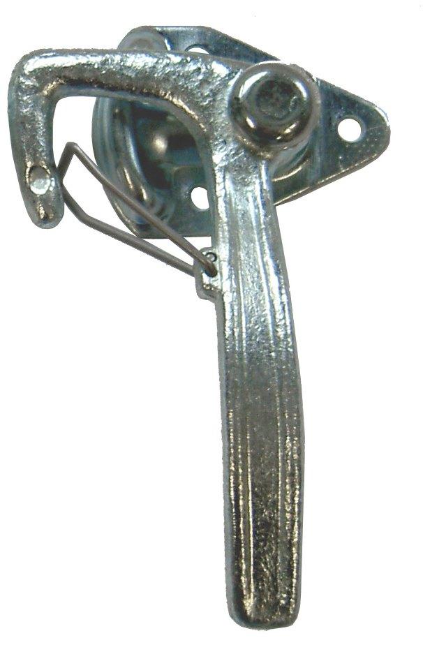 Winkelhebelverschluss rechts verzinkt Größe 0, mit Sicherungsfeder, Hebellänge: 145 mm