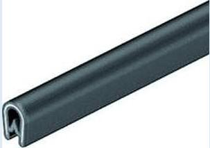 Kantenschutzprofil, PVC schwarz, Klemmbereich 4-6 mm