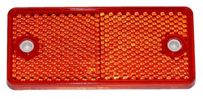 Rückstrahler, 90x40, rot gebohrt und klebend VerglNr: 26.109.102