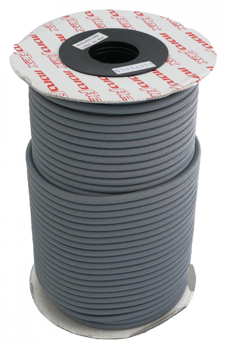 Expanderseil Ø 8 mm, Rolle=100m, grau multifill, Polyethylen-Ummantelung,  UV-beständig, VerglNr: 020010408,3040008