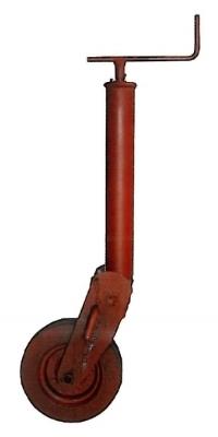 ALKO Stützrad für Ackerwagen halbautomatisch, grundiert Rohr Ø 70 mm, Rohrlänge: 460 mm, Stützlast: 1200 kg, Stahlfelge 250 x 80