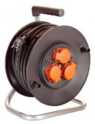 Kabeltrommel, 230 V 40 m Kabel, Einfachrohrgestell 