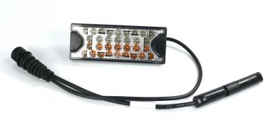 Aspöck Miniled II Blink-,Rückfahr-,Nebelschlußleuchte 150x59x20, Kabel 0.5m mit 8-pol + Kabel 0,25m 3-pol ASS3