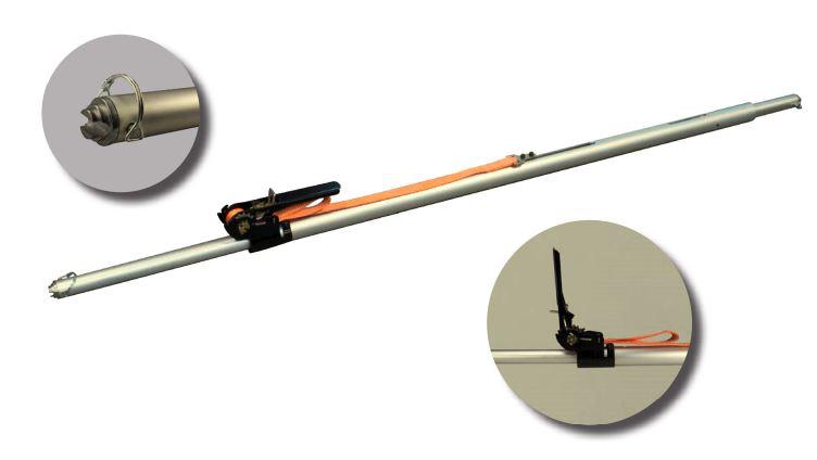 Sperrbalken Alu stufenlos verstellbar 2000 - 2600 mm 