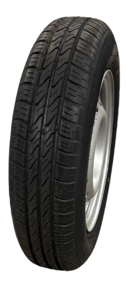 Komplett-Rad bis 100 km/h Reifen 145/80R13, Felge 4J-13 Security, 4/57/100, ET 30, Felge SSWL, VerglNr: 609607