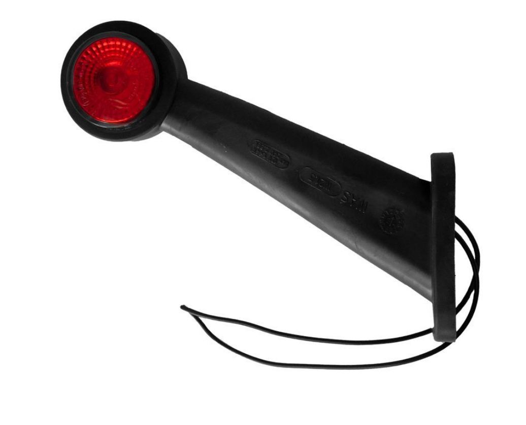 WAS Umrissleuchte links, gerade, LED rot/weiss 12/24V, 32 cm, Kabellänge 210 mm, W21.1, VerglNr: 02.100.101, 295BLC