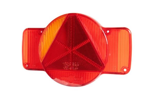 Lichtscheibe Humbaur links mit KZL, NSL + Dreieckrückstrahler passend zu 4318600, 245x95/155x60 VerglNr: 405.00004, 40500004