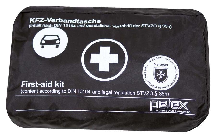 KFZ-Verbandtasche schwarz, DIN 13164-2022