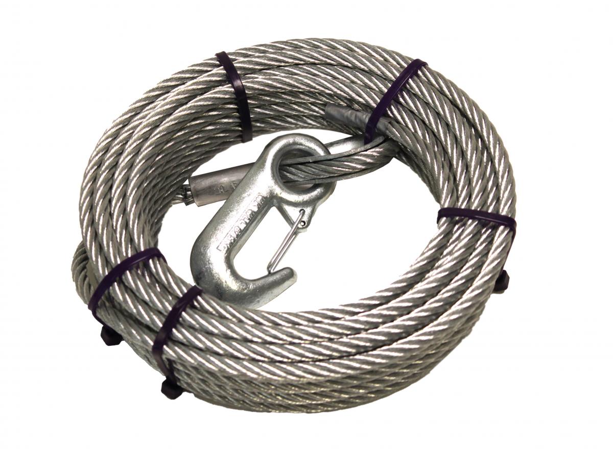 ALKO Drahtseil, lose f. Seilw. L= 10 m, Seil-Ø 5 mm mit Haken VerglNr: 1730138