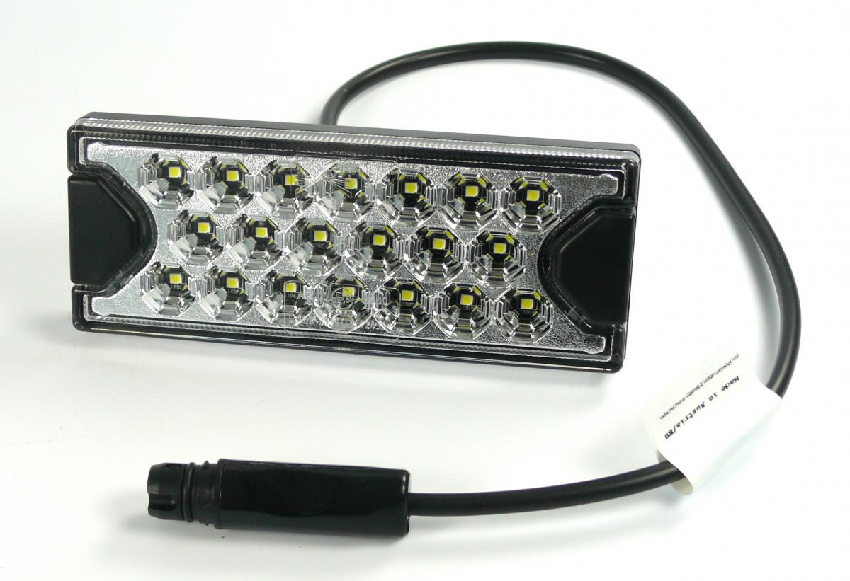 Aspöck MiniLED II Rückfahrleuchte, 0.5m Kabel mit 2pol ASS3 Kabelanschluss VerglNr: 38-72007-007