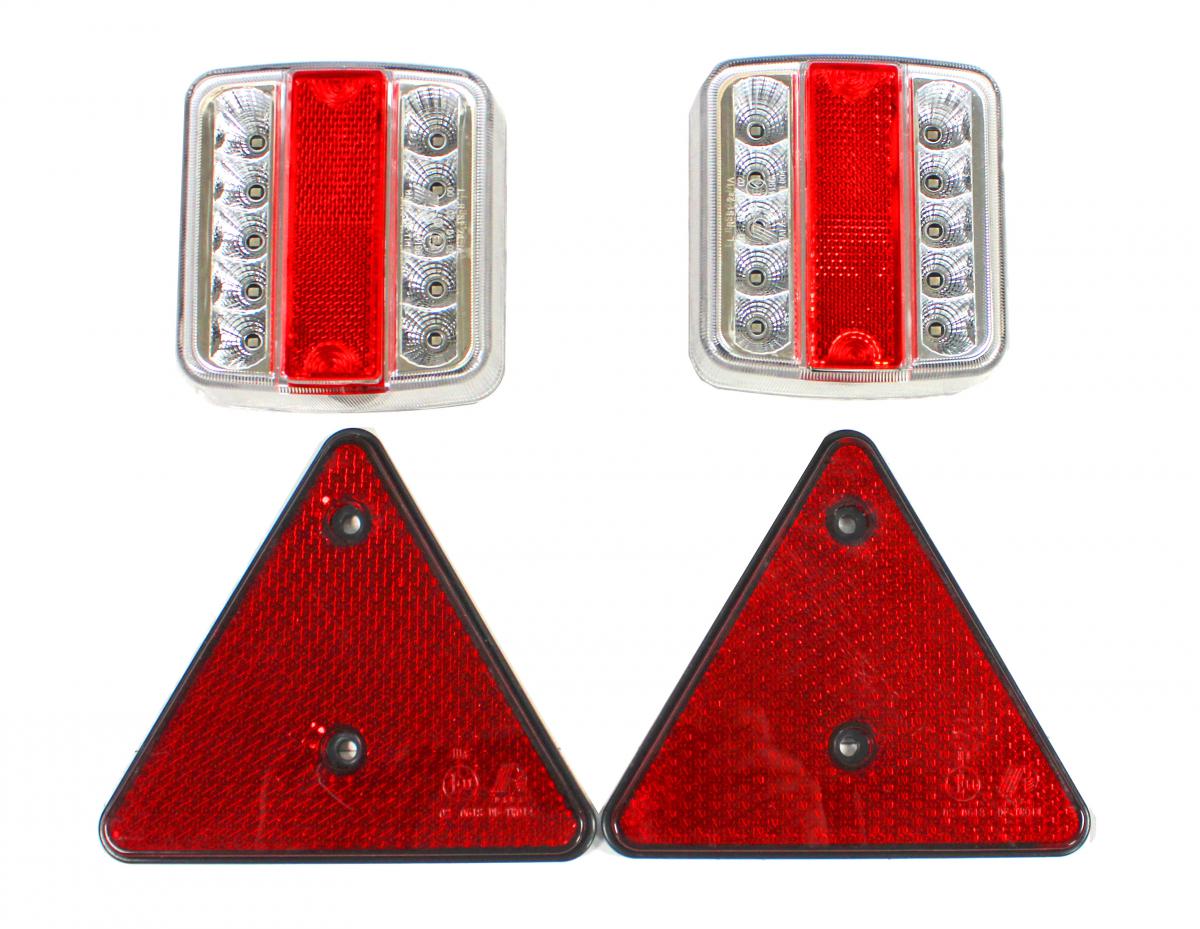 LED Rückleuchten - Set 12V  DAFA, 105x100x36, 5-pol Bajonettanschluss