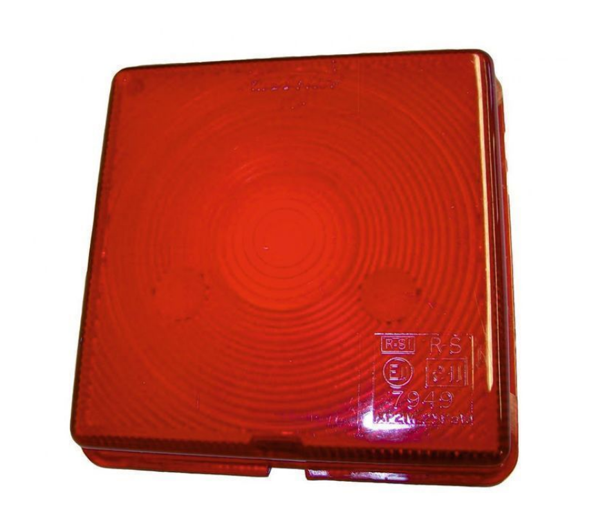 Lichtscheibe Rubbolite Brems- / Schlusslicht Ifor Williams 104x104x24 VerglNr: P06770T, 5481A