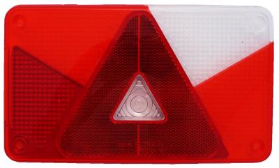 Aspöck Multipoint V Lichtscheibe rechts 238x140x14 VerglNr: 014000426, 18-8487-007