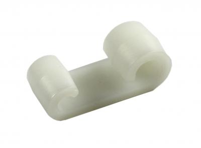 Expanderdoppelhaken, weiss für Seile bis Ø 8mm