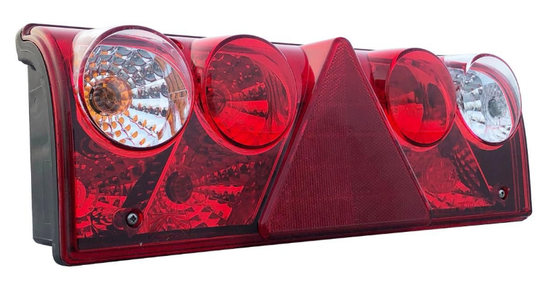 Aspöck Heckleuchte Europoint II links, 7-pol. ASS 2.1, Teil-LED/Hybrid, 24V